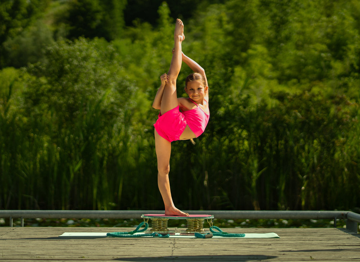 Competitive dance performer at a dance competition